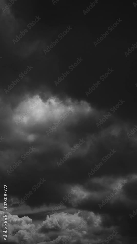 Black And White. Cloudy Sky With Dark Clouds Before Rain. Natural Background With Rainclouds. Time Lapse, Timelapse, Time-lapse. 4K, Time Lapse, Timelapse Black And White. Cloudy Sky With Dark Clouds Before Rain. Natural Background With Rainclouds. Time Lapse, Timelapse, Time-lapse. 4K, Time Lapse, Timelapse