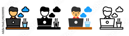 Set of Freelancer Icon