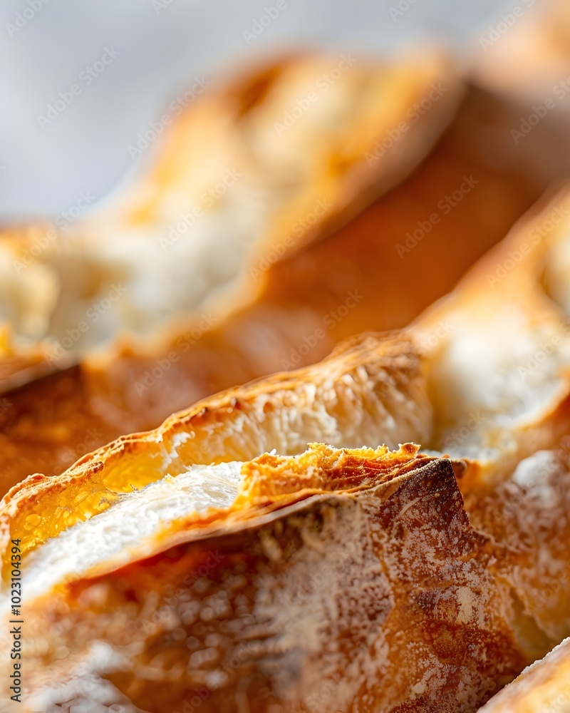 Φωτογραφία Crisp and Airy French Baguette with Golden Crust Ideal for Sandwiches or Snackin