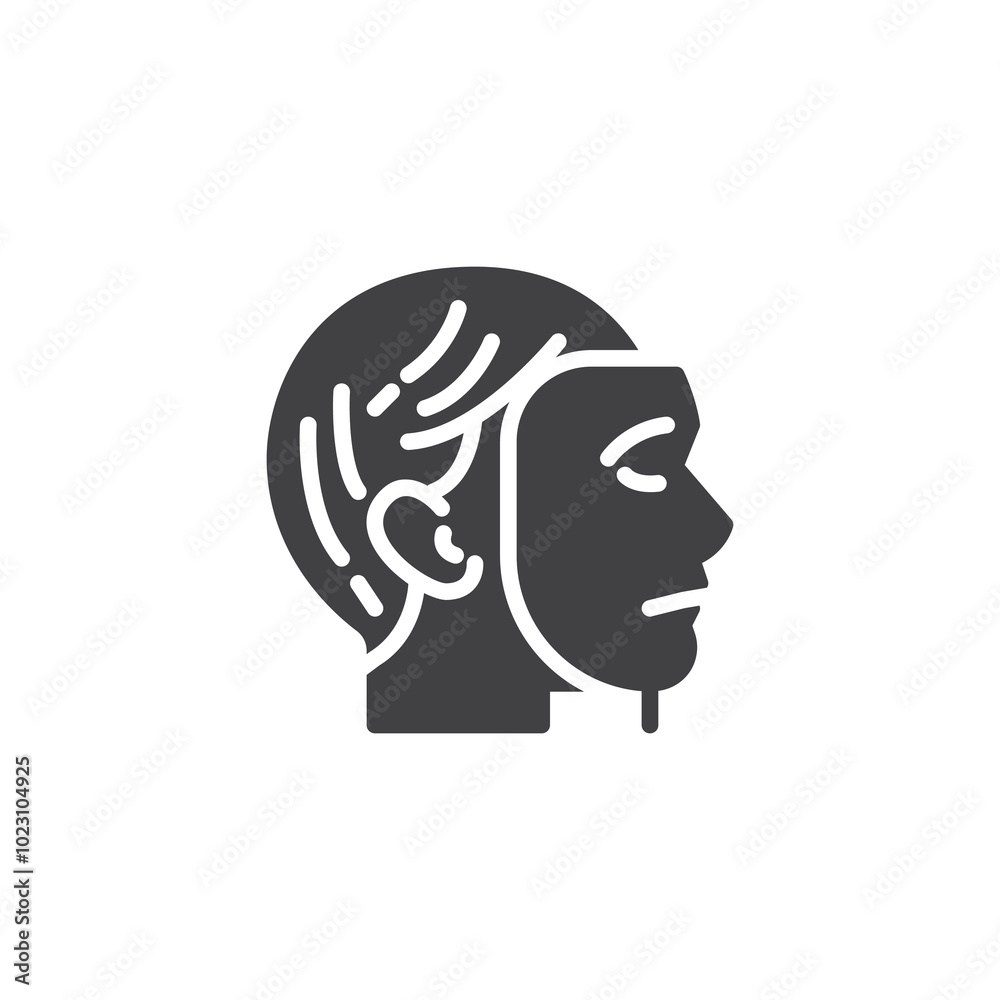 Person hiding behind a mask vector icon Person hiding behind a mask vector icon