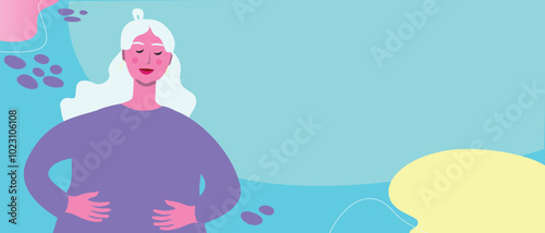 Afro dad or adoptive father with adopted toddlers as family leisure concept, flat vector stock illustration with fatherly care