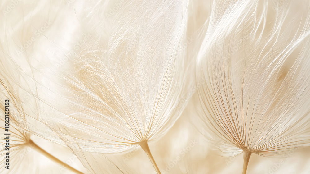 An abstract representation of a dandelion flower in close-up An abstract representation of a dandelion flower in close-up