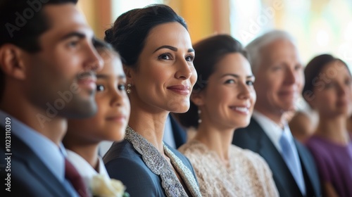 Family Members at a Religious Ceremony Together