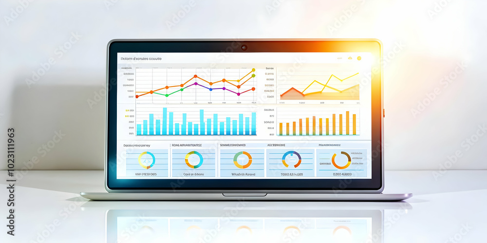 Flat Glowing Abstract Marketing Dashboard with Interactive Data Streams: A Sleek Visual Representation of Key Performance Indicators and Real-Time Analytics for Marketing Professionals in a Simple Fla Flat Glowing Abstract Marketing Dashboard with Interactive Data Streams: A Sleek Visual Representation of Key Performance Indicators and Real-Time Analytics for Marketing Professionals in a Simple Fla