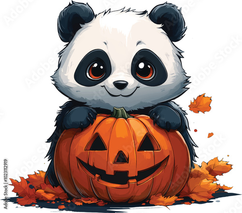 A Little Panda_s Pumpkin Adventure
