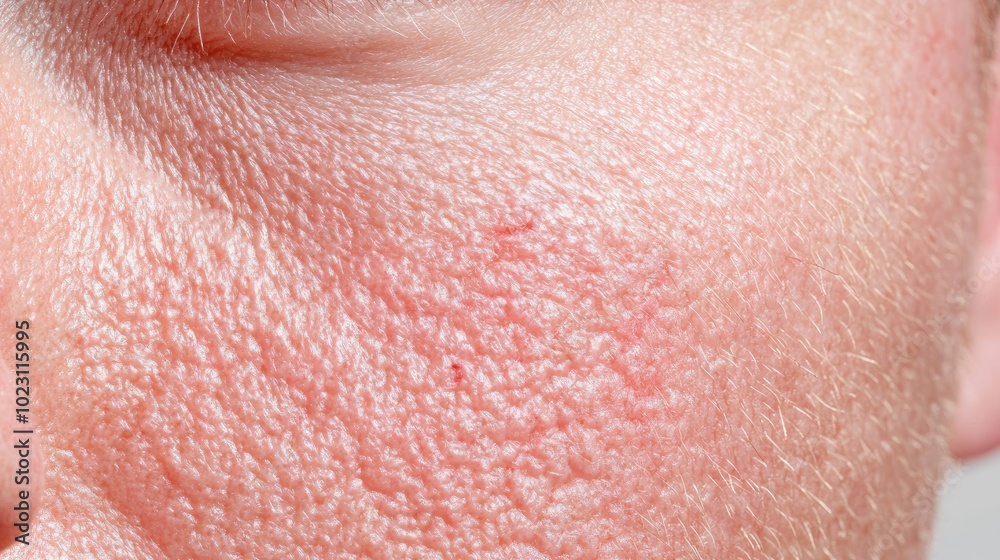 Close-up of human skin texture showcasing details like pores and subtle imperfections, emphasizing natural beauty and health. Close-up of human skin texture showcasing details like pores and subtle imperfections, emphasizing natural beauty and health.