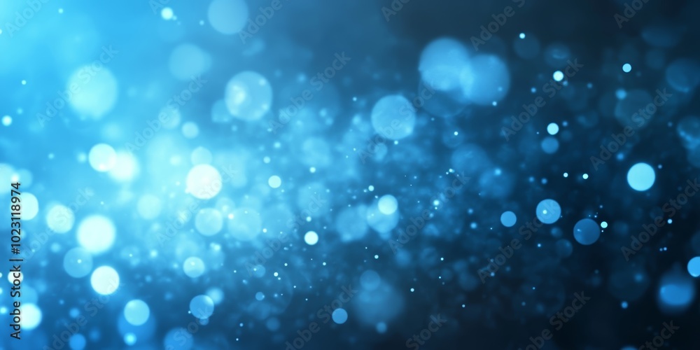 Abstract blue bokeh with shimmering lights creating a dreamy atmosphere. Abstract blue bokeh with shimmering lights creating a dreamy atmosphere.