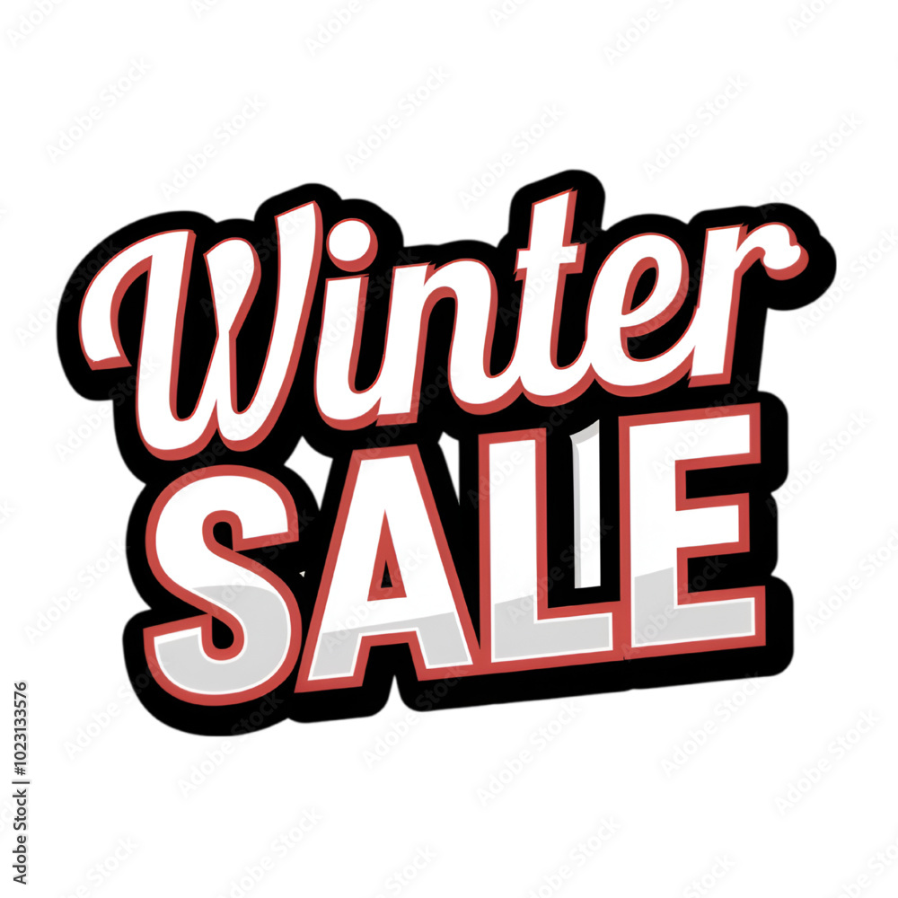 Winter Sale Text Button Sticker for Web UI/UX, Vector 2D Design Winter Sale Text Button Sticker for Web UI/UX, Vector 2D Design