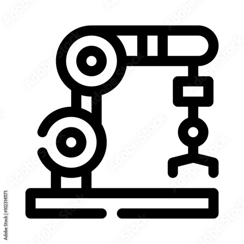 Robot Arm Icon line icon