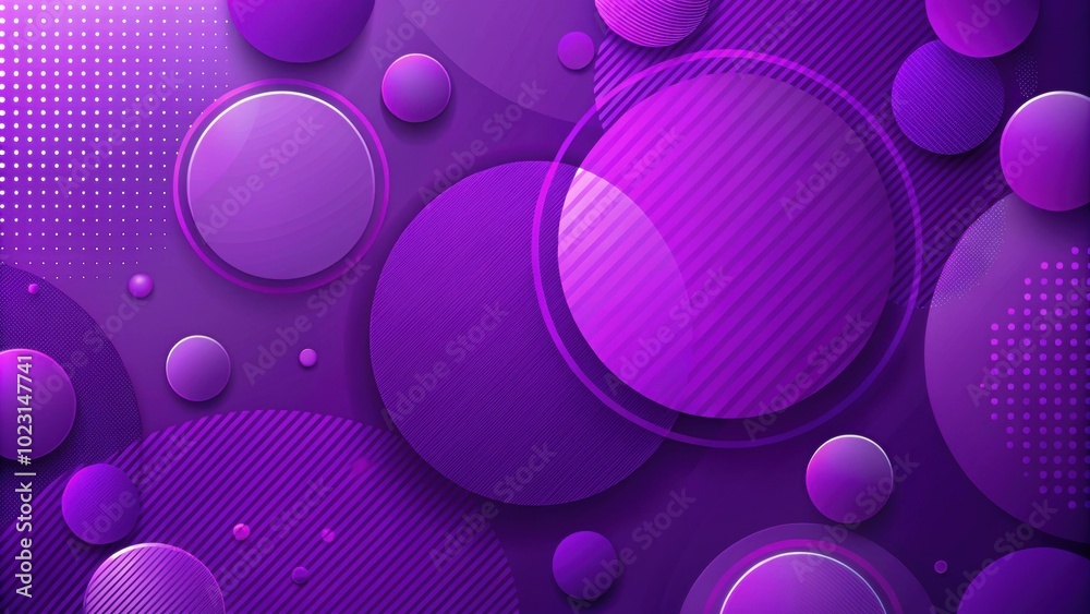 Abstract background with purple circles, gradient, and geometric shapes in various sizes, purple, abstract, circles, background Abstract background with purple circles, gradient, and geometric shapes in various sizes, purple, abstract, circles, background