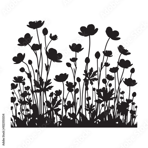 a silhouette of birch tree vector design 