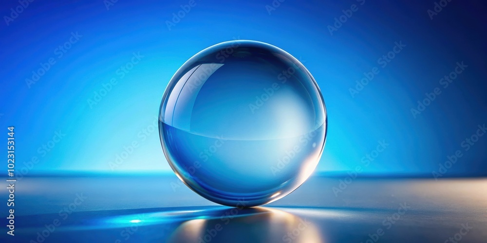 Crystal glass ball sphere on blue gradient background, crystal, glass, ball, sphere,blue, gradient, background, shiny Crystal glass ball sphere on blue gradient background, crystal, glass, ball, sphere,blue, gradient, background, shiny