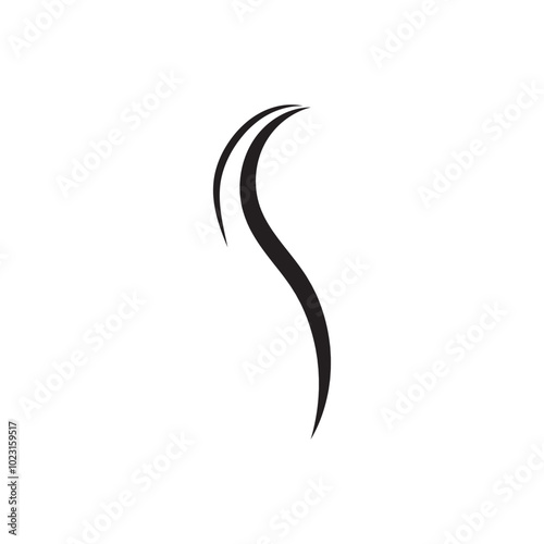 Smoke steam icon logo illustration isolated on white background Aroma vaporize icons. Smells vector line icon hot aroma stink or cooking steam symbols smelling or vapor