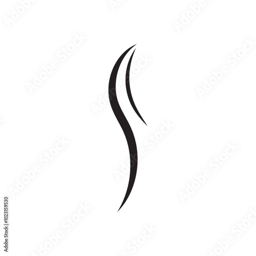 Smoke steam icon logo illustration isolated on white background Aroma vaporize icons. Smells vector line icon hot aroma stink or cooking steam symbols smelling or vapor