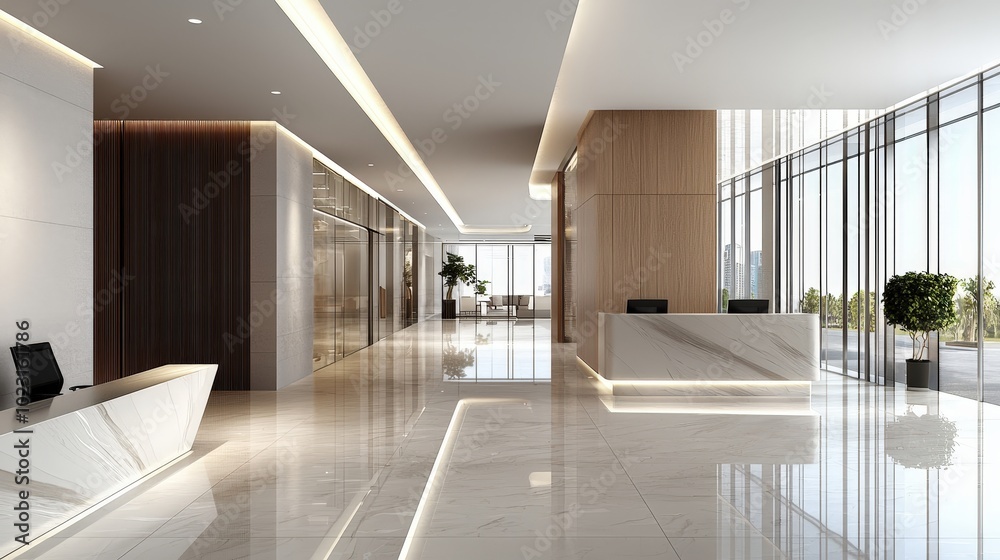 Modern Office Reception Area Design Modern Office Reception Area Design