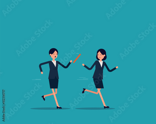 Distrust business person fail baton pass losing business competition