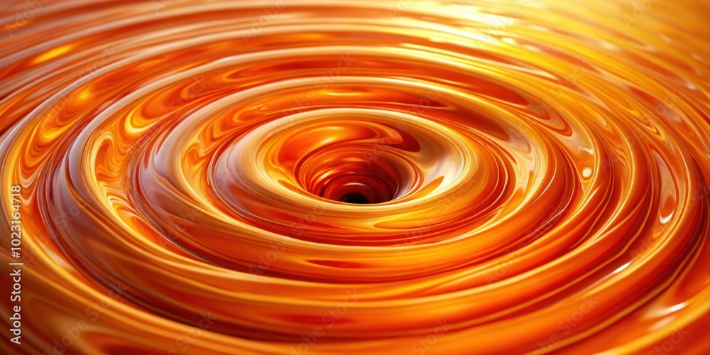 Smooth orange vortex whirlpool with high speed liquid photography, orange, vortex, whirlpool, water swirl, top view Smooth orange vortex whirlpool with high speed liquid photography, orange, vortex, whirlpool, water swirl, top view