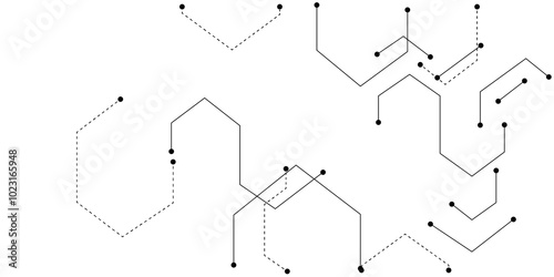Abstract Hexagon Background. technology elements. Abstract global sci fi concept. Digital internet communication on a grey background. Wide Cyber security internet and networking concept.
