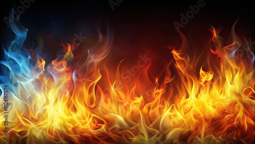 Abstract fire background with vibrant flames and space for text, fire, abstract, background, flames, heat, burning, hot, inferno