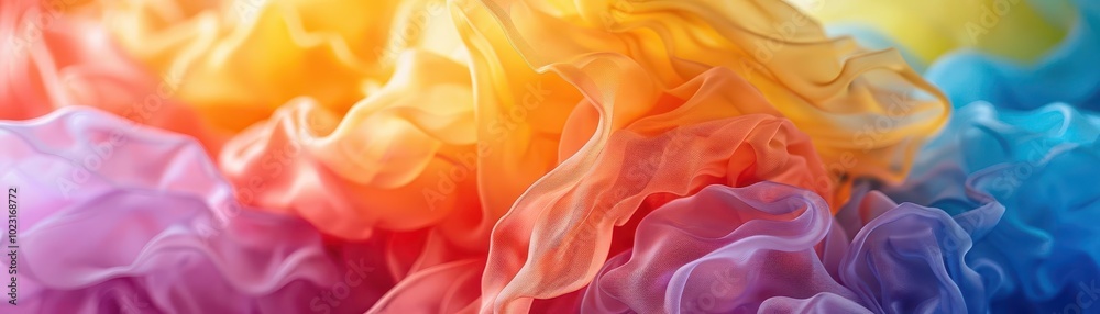 Obraz premium Handmade Fabric Dyeing, vibrant colors, closeup, creative process, photography