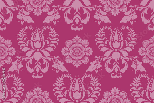 damask pattern with a classic floral design.African embroidery patterns, paisley, boho, floral ikat, ethnic floral designs, ikat sari, ikat patterns and ethnic patterns.