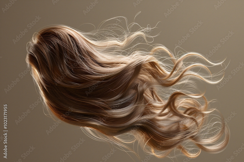 Golden Blonde Wig on White Golden Blonde Wig on White