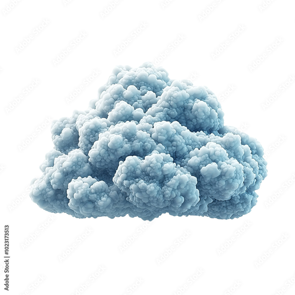 Fluffy blue cloud isolated on white background. Fluffy blue cloud isolated on white background.