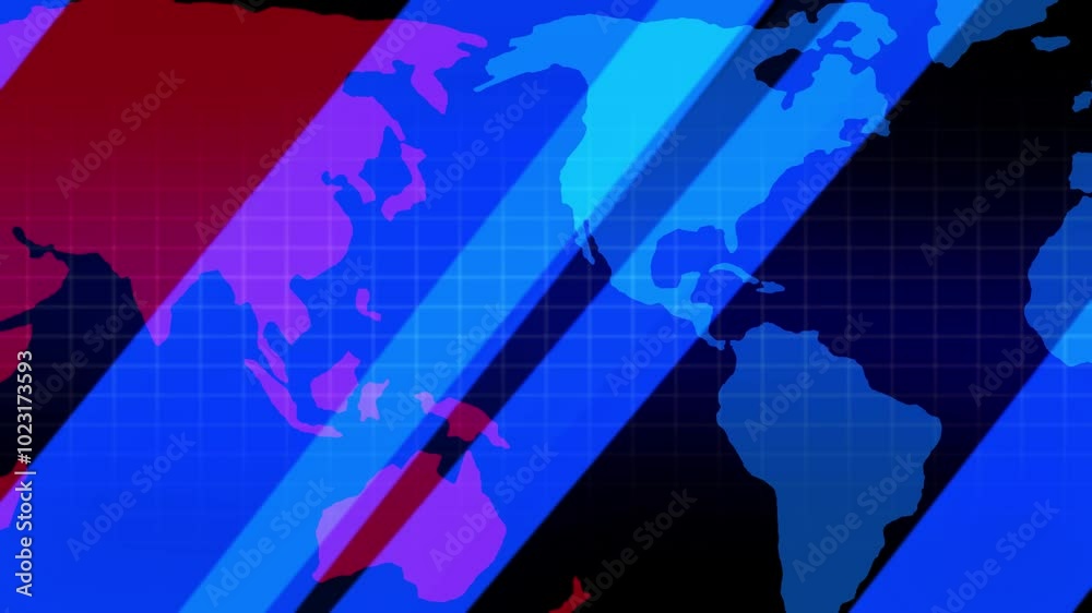 World map animation for news bulletin 4kvideo,seamless loop 4K motion ...