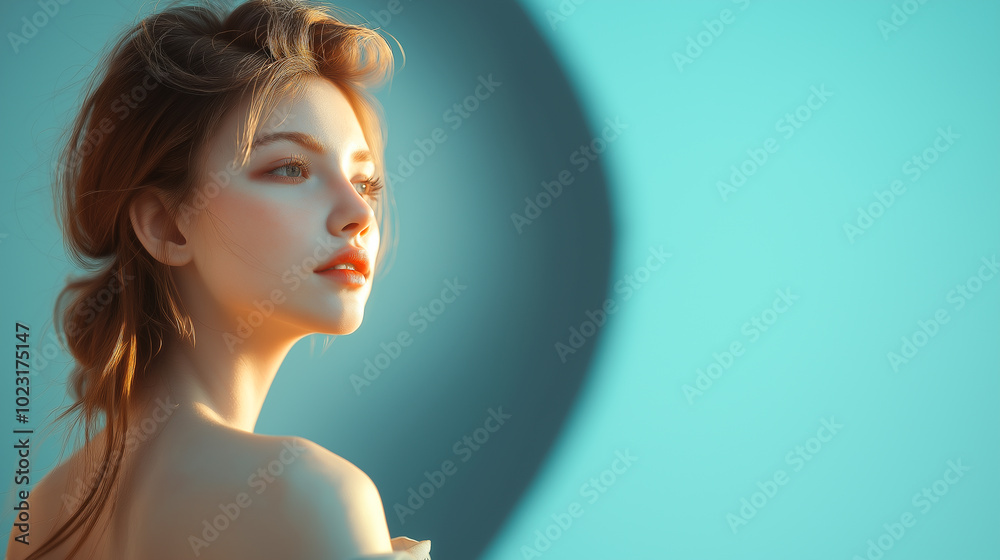 Elegant Portrait of a Redhead Woman Elegant Portrait of a Redhead Woman