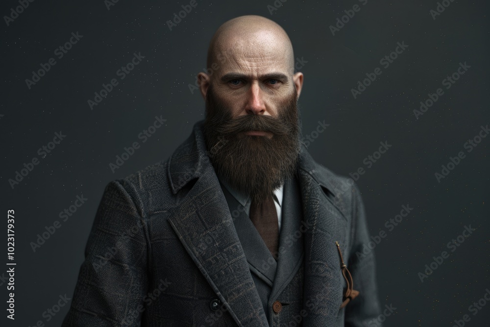 Obraz premium a slender man with a beard