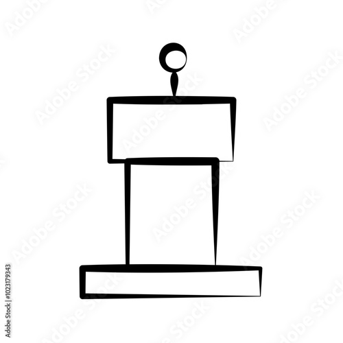 election debate podium
