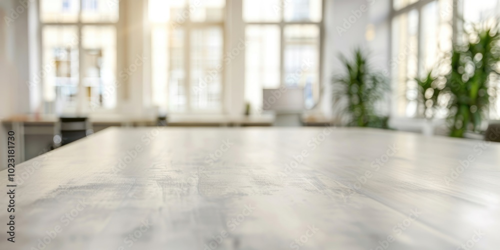 Obraz premium Office workspace background indoors natural.