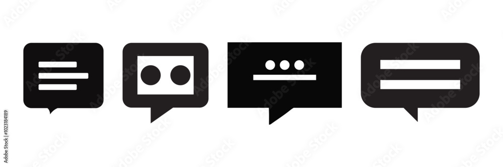 Messege icon in imple style Messege icon in imple style