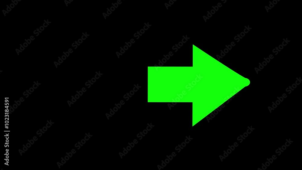 arrow icon animation on black background. 4k arrow icon animation on black background. 4k