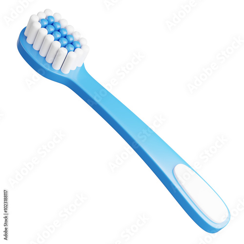 3d render of toothbrush with dental tools concept.
