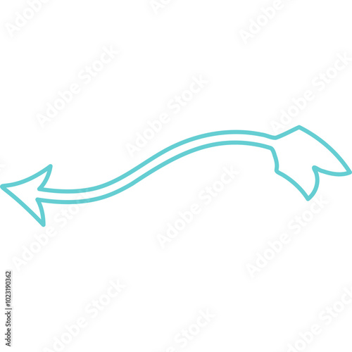 Attractive And Decorative Pointing Arrow Icon Element