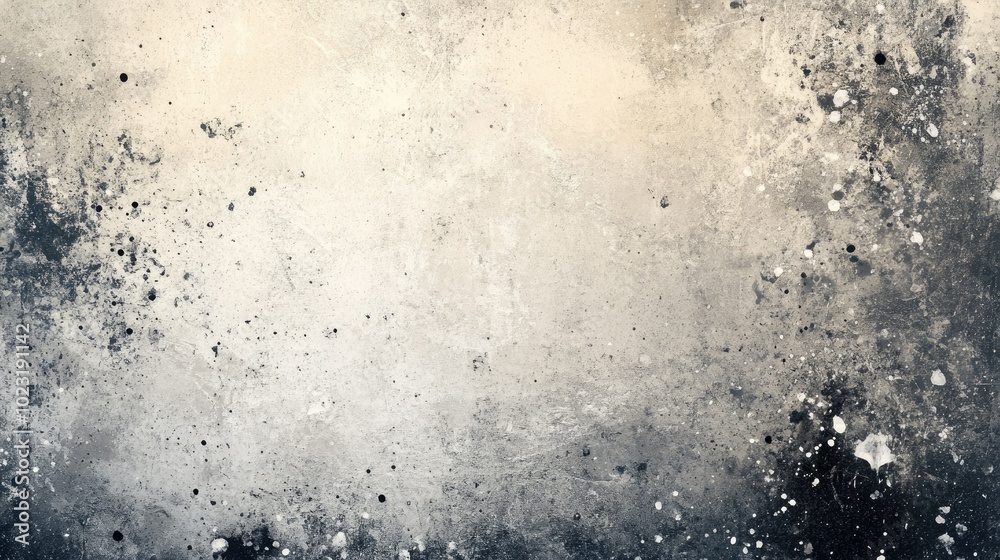 A grunge abstract background with rough textures, dark tones, and splatters, creating a raw and edgy atmosphere.