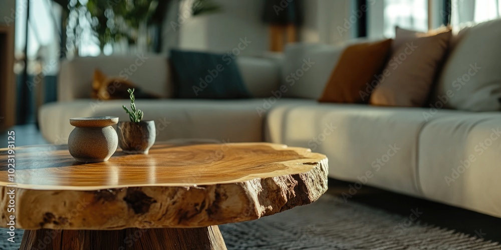 Modern Coffee Table in a Living Room Modern Coffee Table in a Living Room