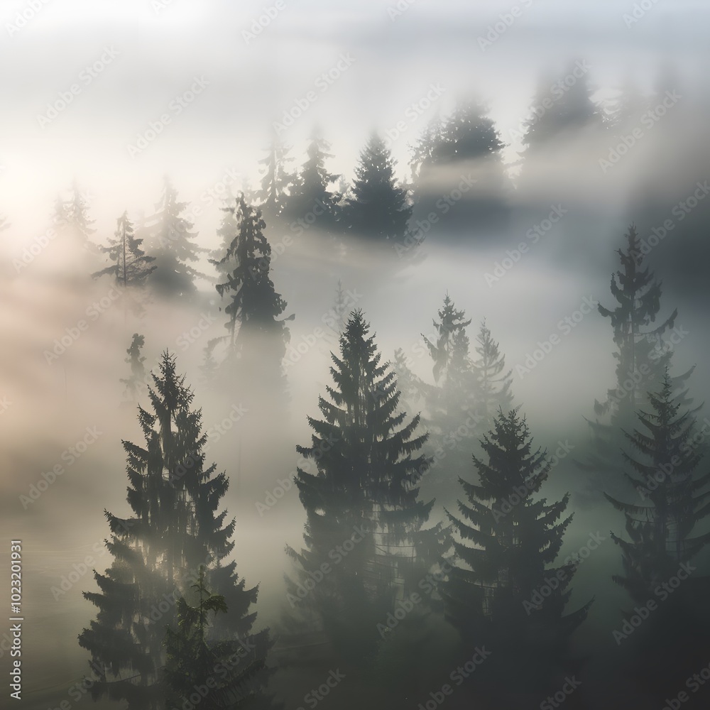 Winter Sunrise in a fogy days landscape design. Winter Sunrise in a fogy days landscape design.