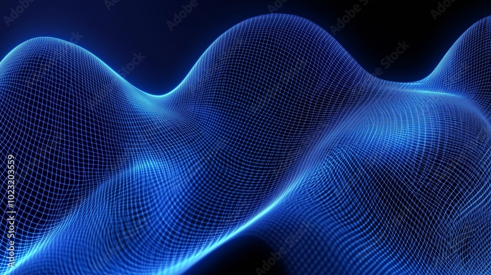 Exploring the Depths of Abstract Blue Wave Patterns in Technology Exploring the Depths of Abstract Blue Wave Patterns in Technology