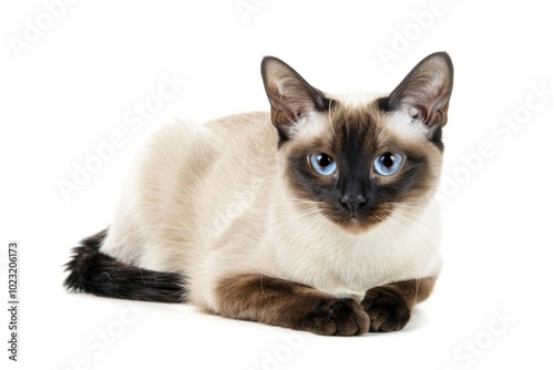 Photo of siamese cat animal mammal pet.