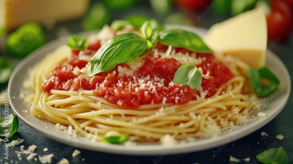 The Spaghetti with Tomato Sauce The Spaghetti with Tomato Sauce