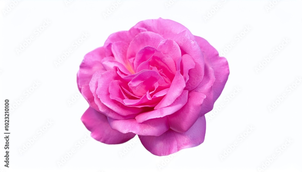 pink rose on white background creating a delicate and elegant visual appeal