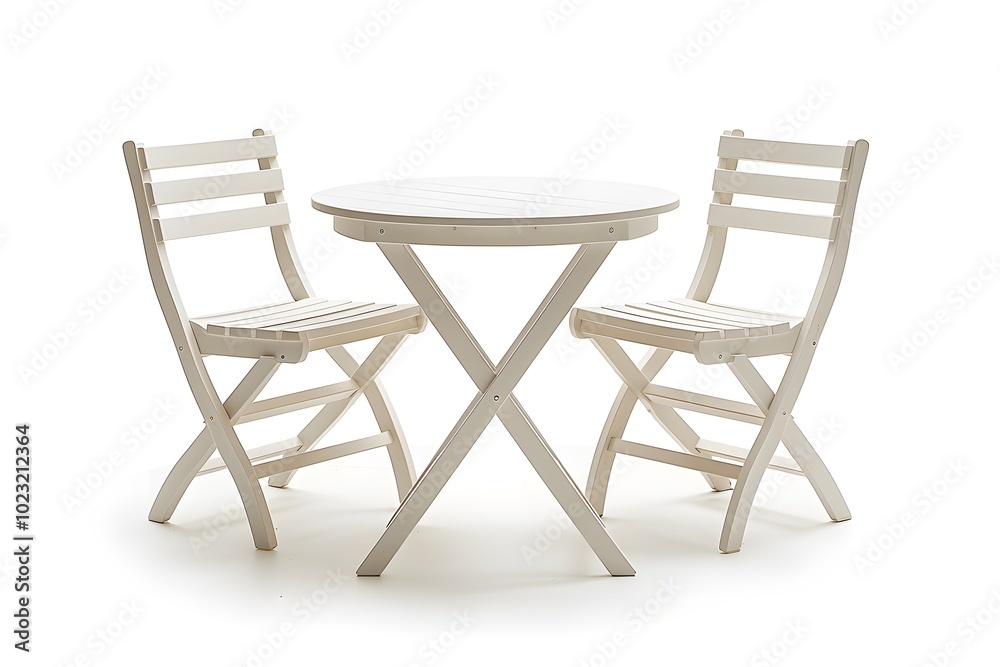 Charming White Wooden Bistro Set for Cozy Spaces Charming White Wooden Bistro Set for Cozy Spaces