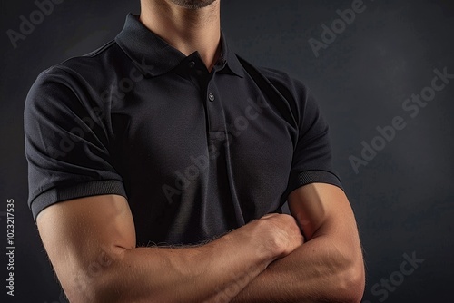 Black Polo Shirt Mockup High Resolution to Customize