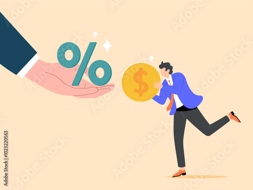 Interest rate or dividends earned from investments