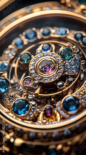 clock gear background and abstract . 3d, rendering, illustration