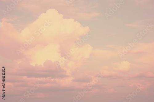 Pink cloud backgrounds landscape outdoors.