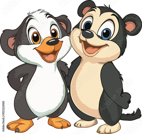 Cute Cartoon Animal Friends