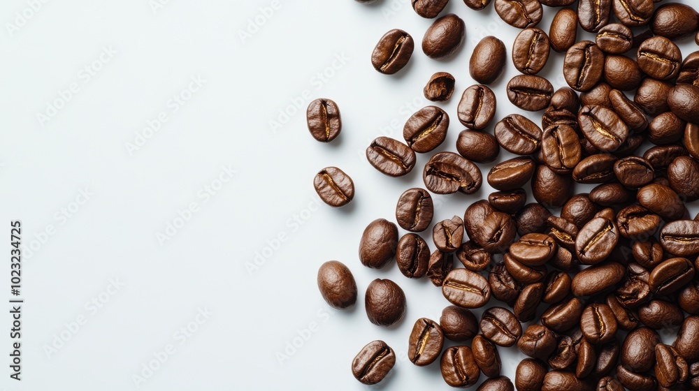 The Coffee Beans on Surface The Coffee Beans on Surface